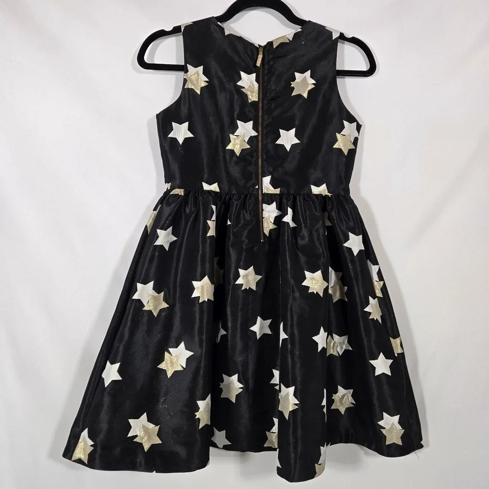 Gymboree Black Dress | Silver and Gold Stars | Size 12 Girls